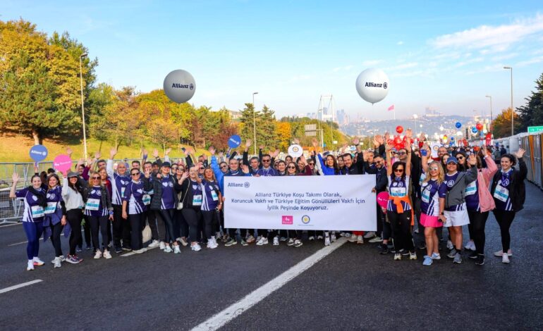 Allianz Türkiye Gönüllüleri, İstanbul Maratonu’nda iyilik peşinde koştu