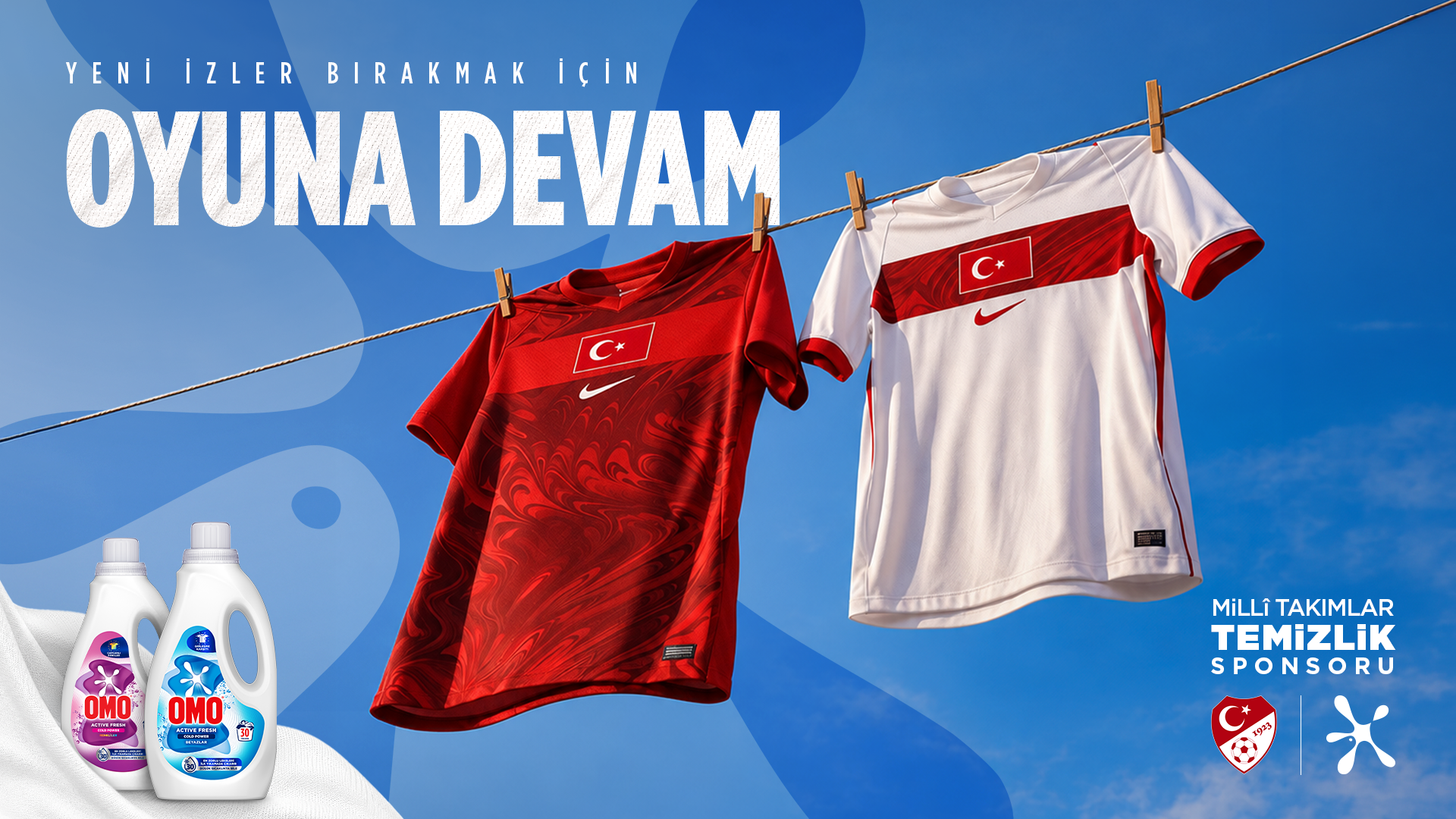 OMO, Milli Takımlar temizlik sponsorluğunu “Oyuna Devam” mesajıyla yeni reklam filmine taşıdı