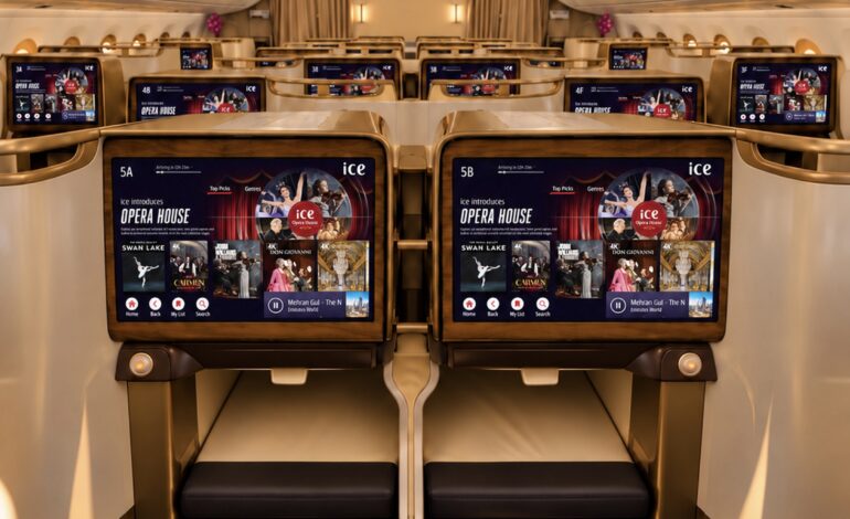 Emirates’in uçak içi eğlence sistemi ice’ta yeni dönem: Dubai+ ilk kez yolcularla buluşuyor