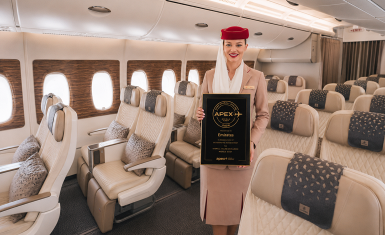 Emirates, 2026 APEX Ödülleri’nde “Orta Doğu’nun En İyi Havayolu Şirketi” seçildi